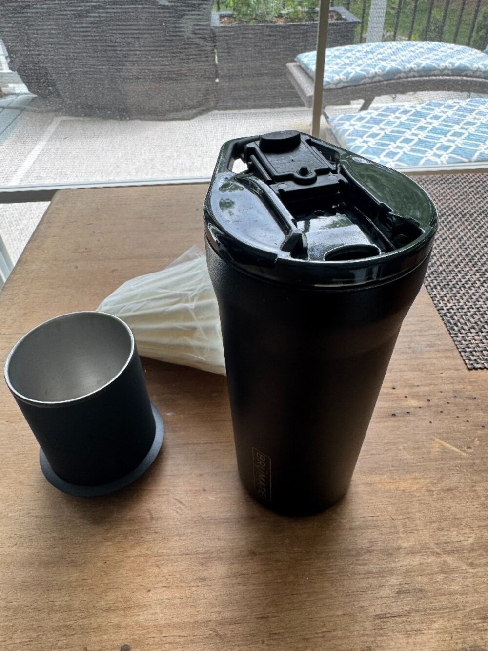 BruMate Pour Over 20 Oz Insulated Tumbler with Pour Over